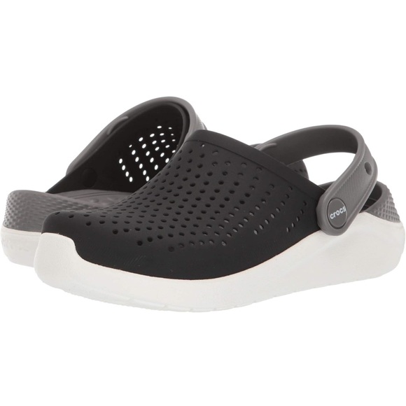 Toddler size 7 litestride grey and black clog crocs - Picture 1 of 1